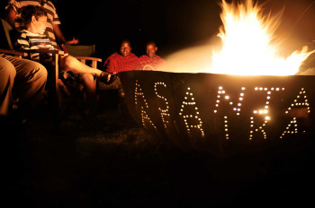 Masai stories by Asanja during evening camp fire