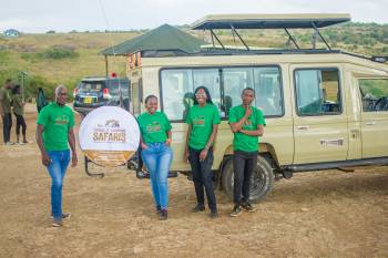 Staff on game drive at Nairobi National Park