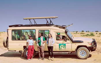 Thr Kuzuri team on a safari 