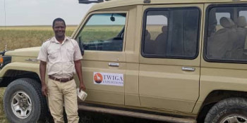 Our Guide Hamza Heading with our LandCruiser