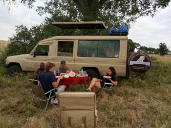 Enjoying Bush Lunch