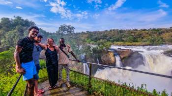 An amazing Setup at the Top of the Murchison Falls