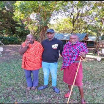 Our Tour Consultant with Maasai Elders