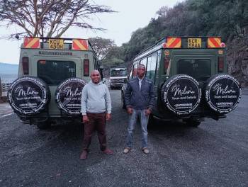 Two of our professional safari driver guides