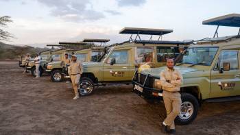 Some of our tour guides and vehicles