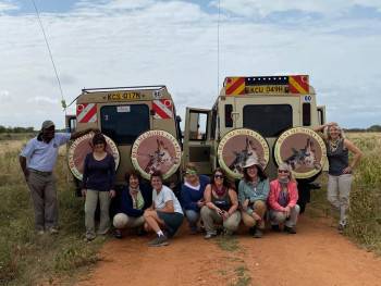 Our specially built Land cruisers for our safaris.