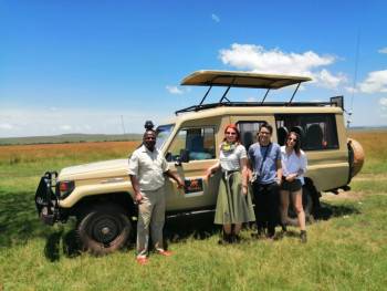 Monkey Adventures clients with their Guide